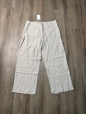 Quince Women's Tan Wide-Leg Linen Pants